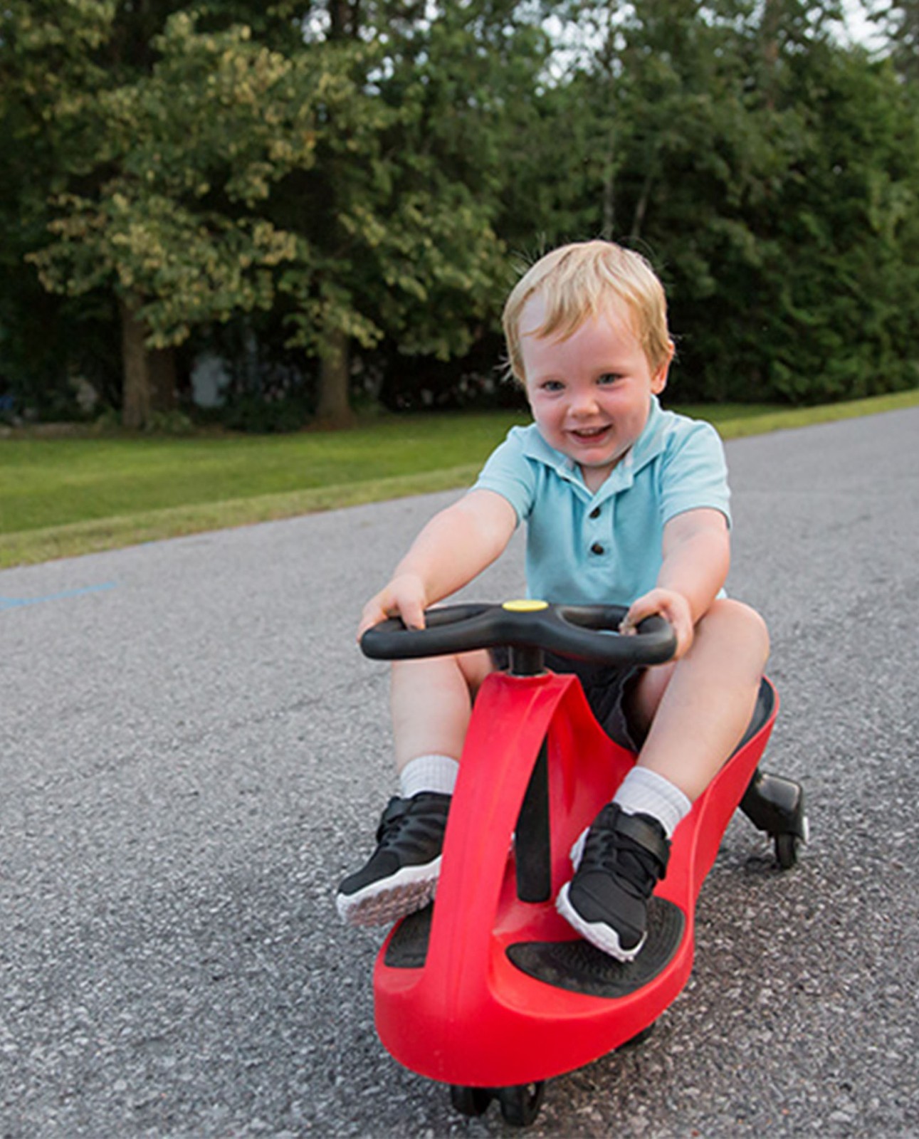 Ride On Wiggle Car Kids Toy Green Red Blue No Pedals 220 Lb Capacity