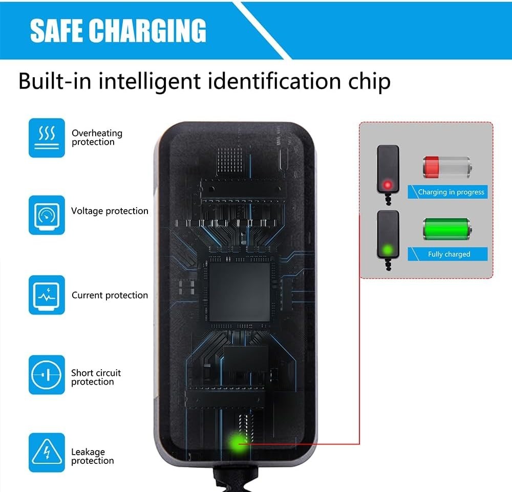 12V Battery Charger for Ride on Toys Car, Universal 12 Volt Battery Charger Clas