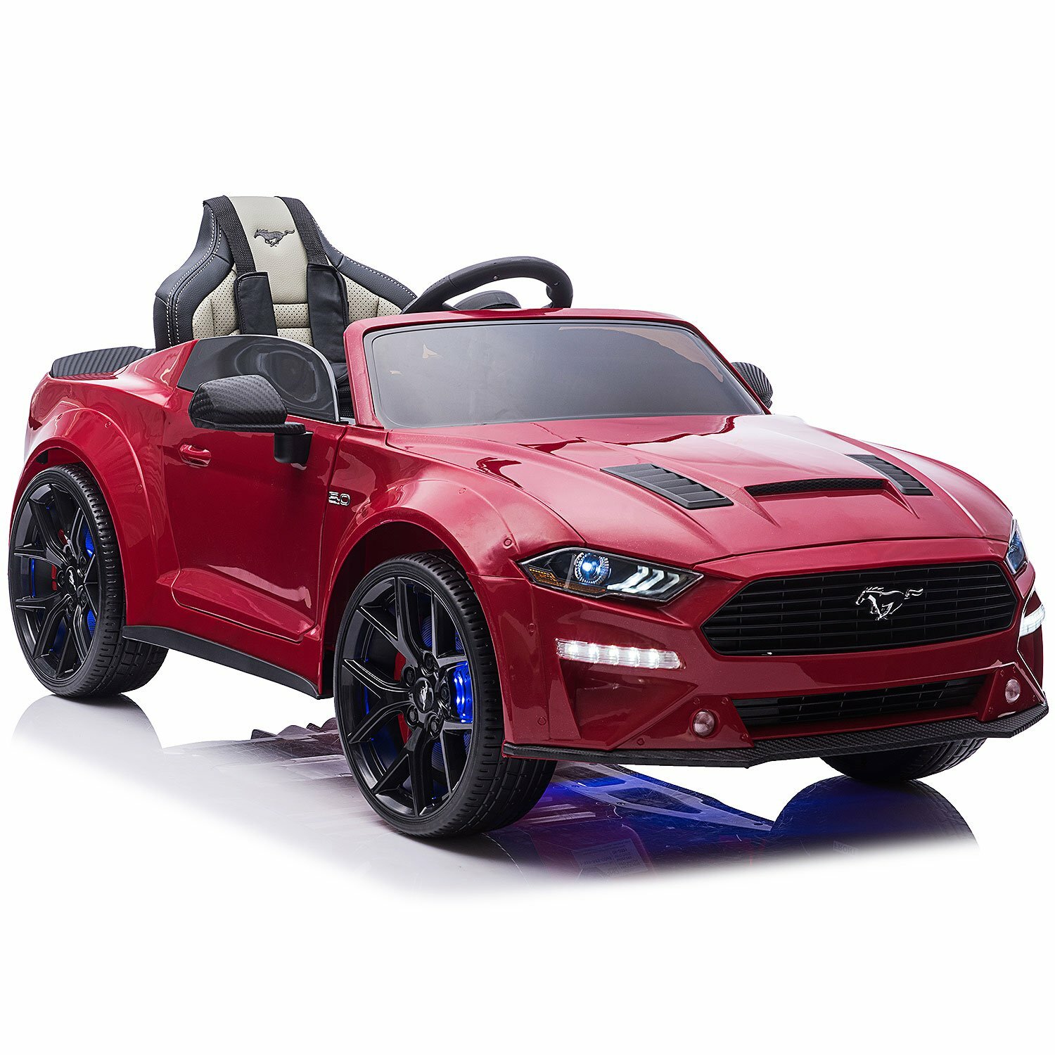 24V KIDS BOYS RIDE ON FORD MUSTANG GT CUSTOM EDITION CAR,TWO POWERFUL MOTORS+R/C