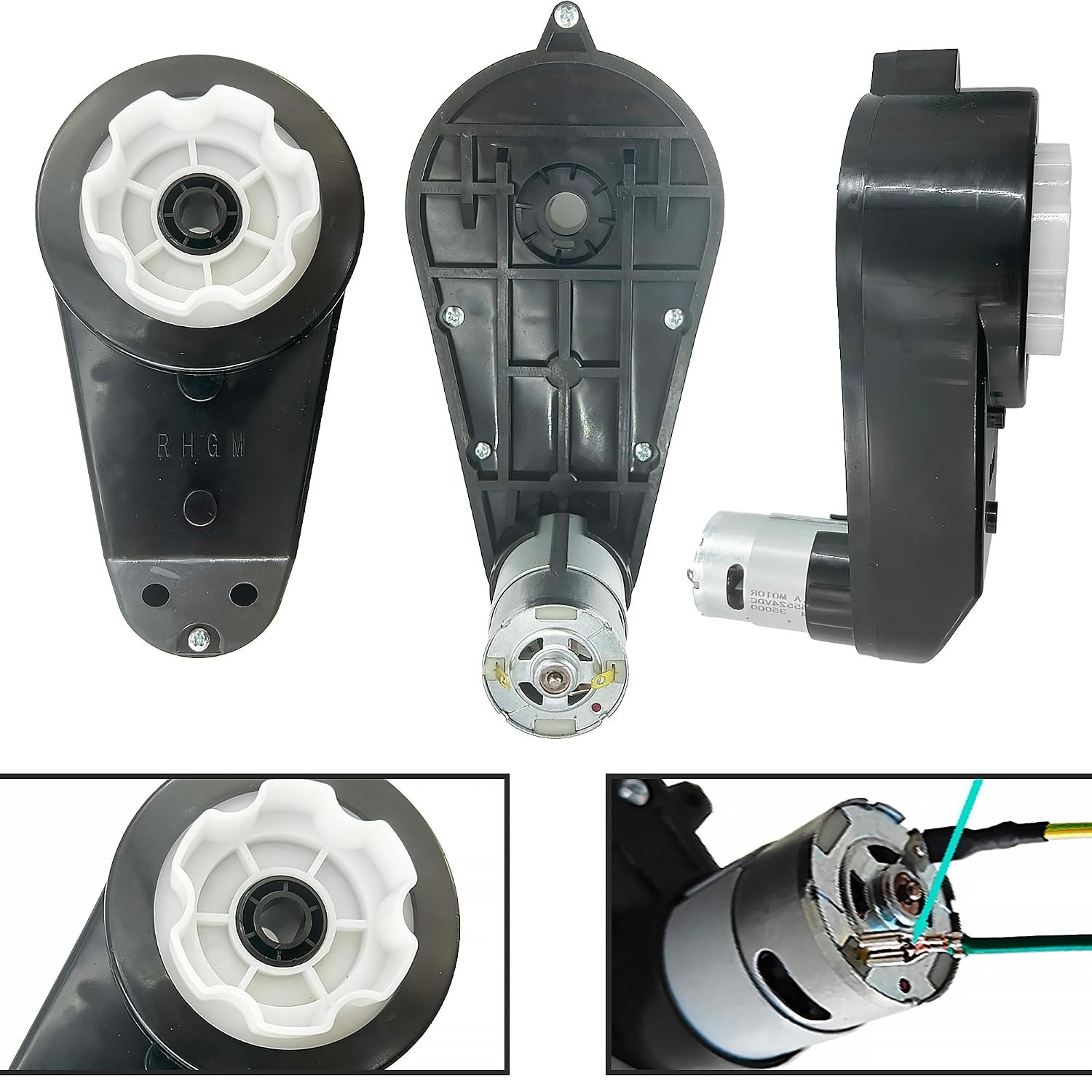 12 Volt 40000 RPM Motor Gearbox for Kids Electric Ride-On Cars – 2PCS