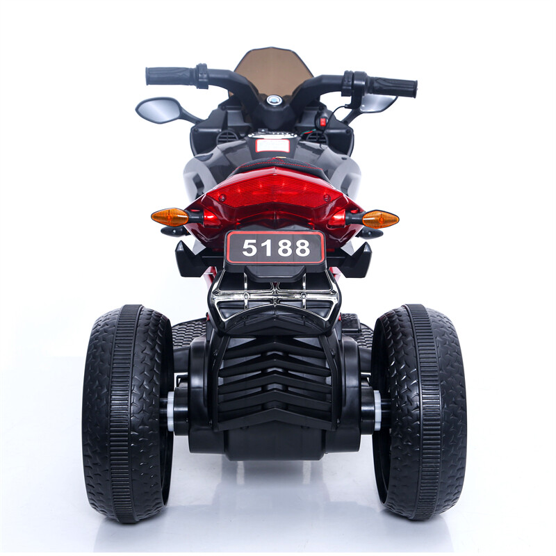 12V Electric Kids Motorcycle Ride-On Motorbike 3-Wheel 1.8-3.2MPH for Age 3-6