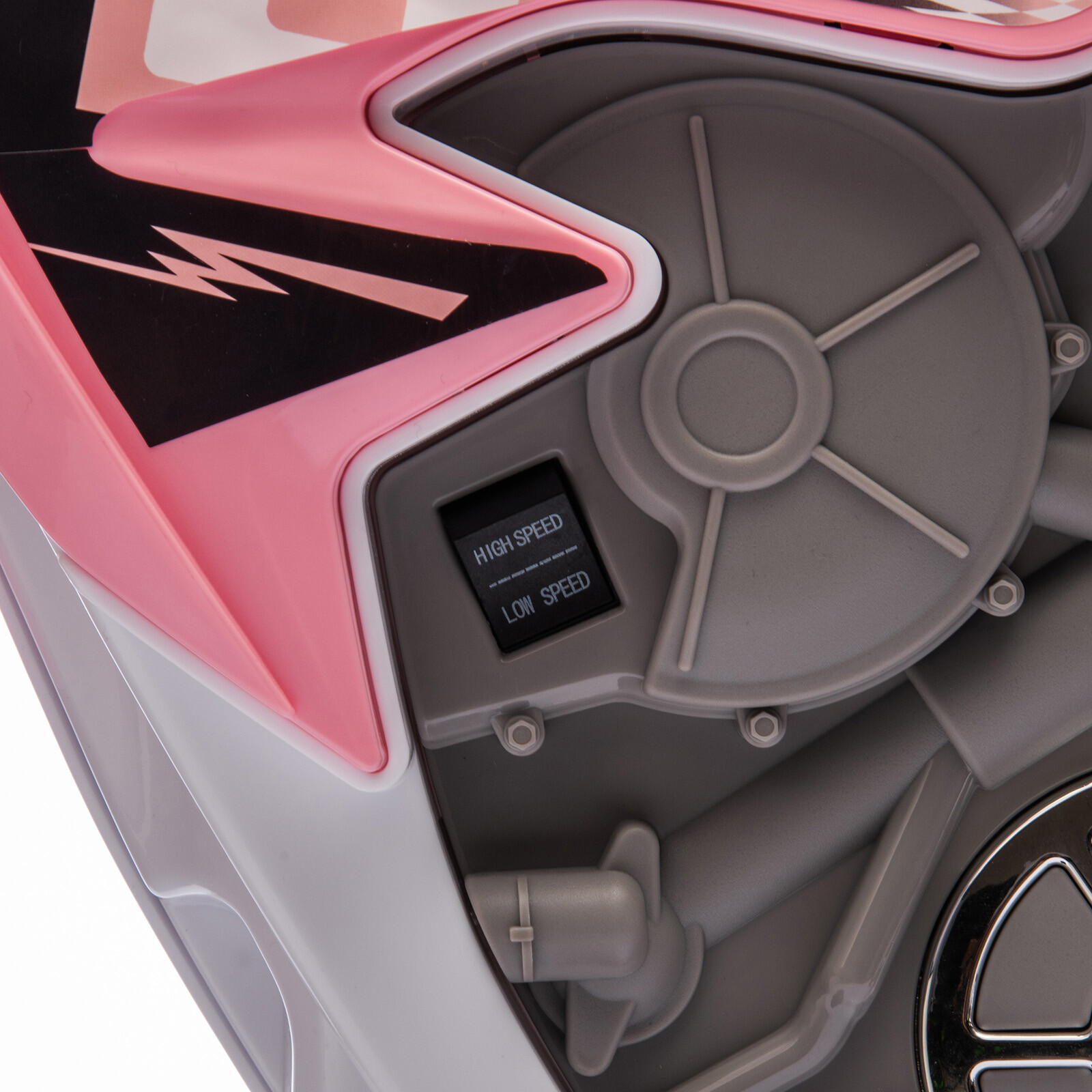 12V Kids Ride On Motorbike Motorcycle Dirt Bike with Music,Training Wheels Pink