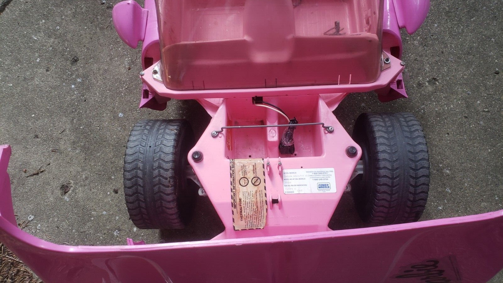 Barbie Corvette 1990 Vintage Power Wheels Pink Original SHIPPED