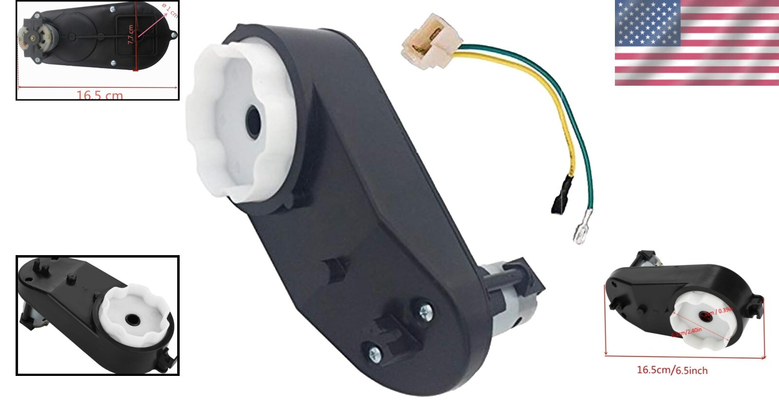RS390 18000RPM Motor Gearbox for Kids Ride-Ons – Easy Install & Durable