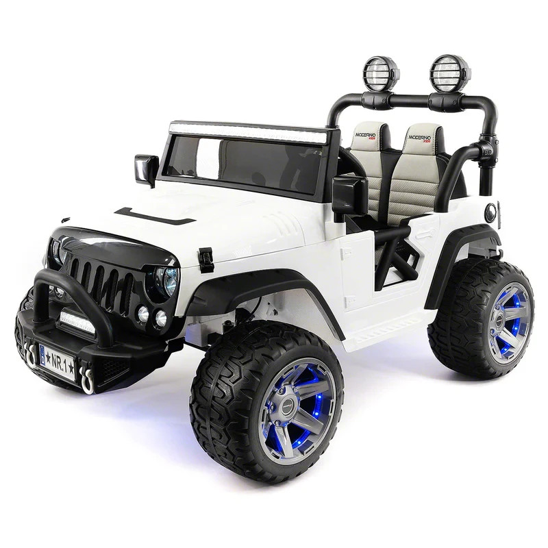 24V ELECTRIC KIDS RIDE ON TRUCK JEEP TWO POWERFUL MOTORS,2 SEAT EVA TIRES LED+RC