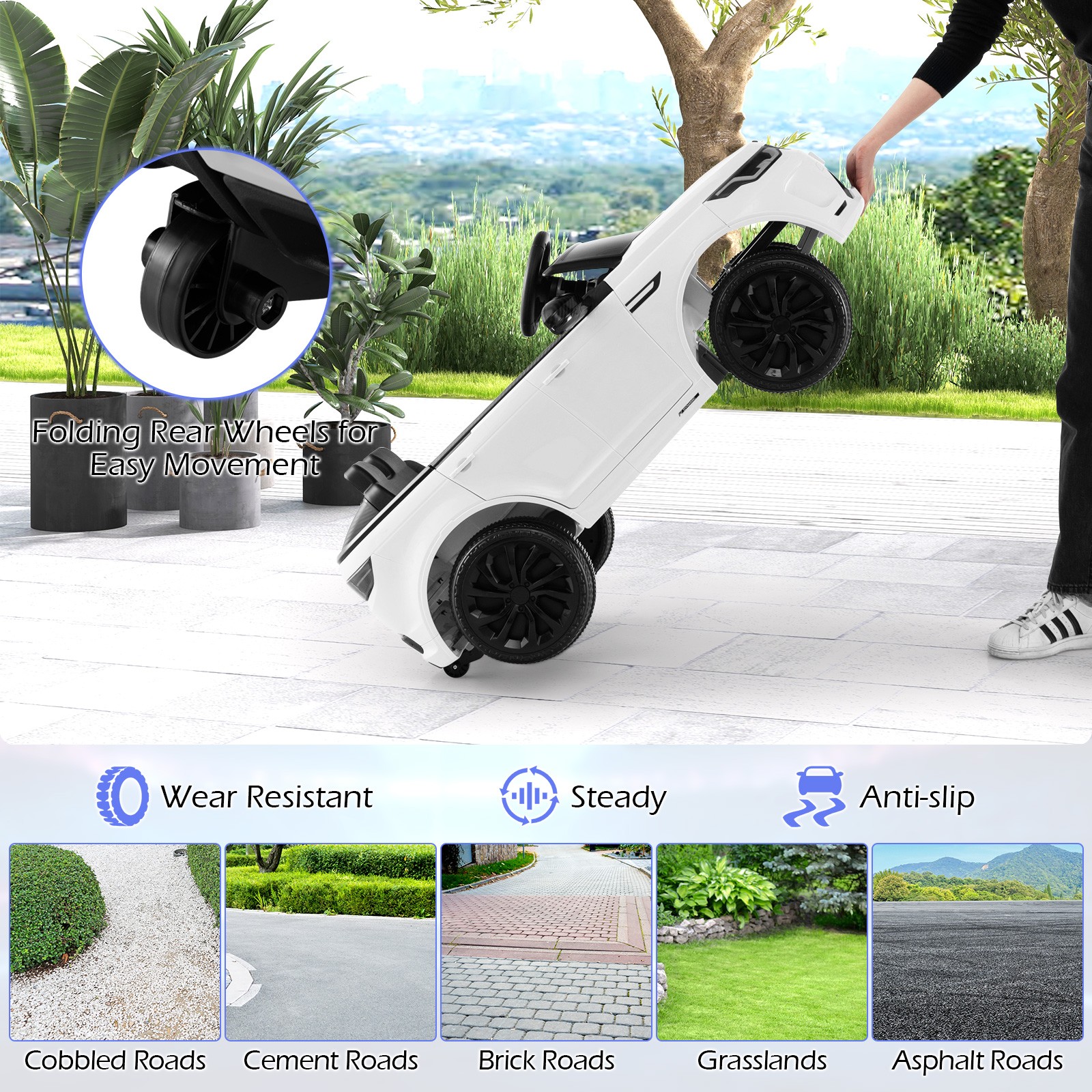 12V Kids Ride On Car Licensed Land Rover Electric Vehicle w/ Remote Control