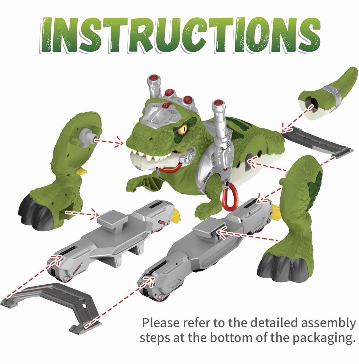 Dinosaur Ride On Toy Cars for Kids, Toddler Electric Ride On Toys with Music