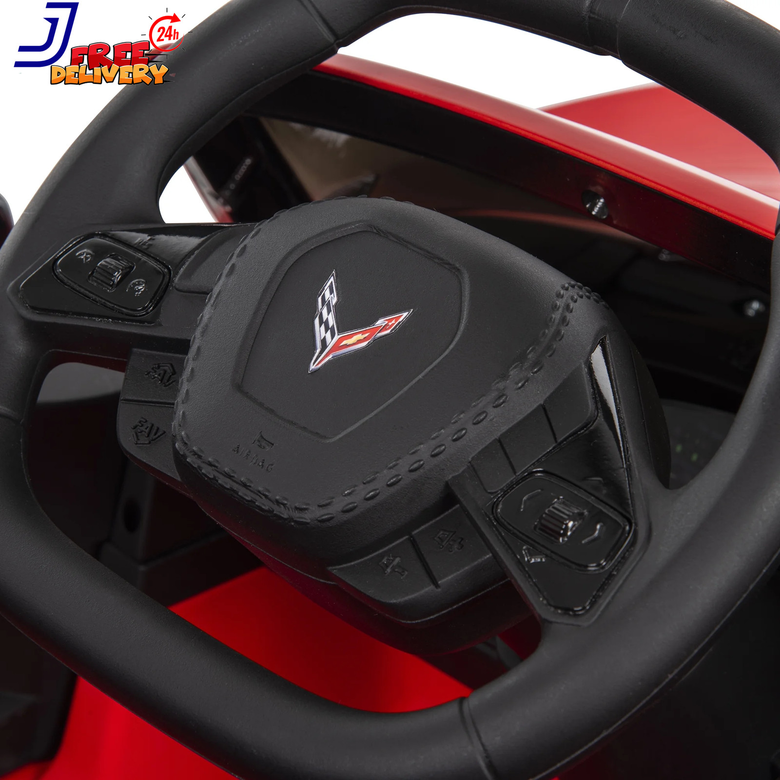 12V Corvette Stingray Battery Powered Ride-On Car Children Ages 3+ Sounds