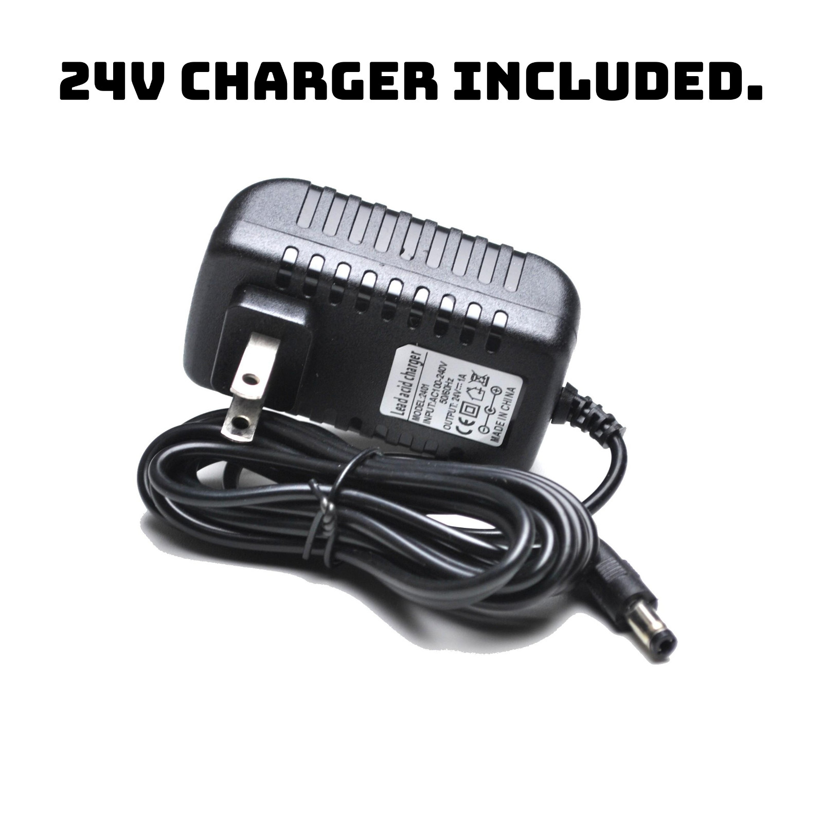 Power Wheels Upgrade Battery 10MPH 24V 5Ah speed turbo boost kit, with charger