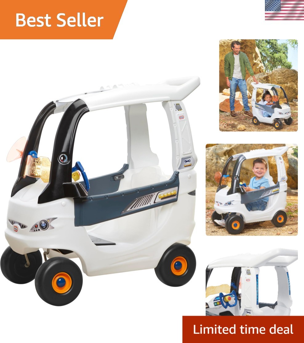 Adventure Rover, Indoor/Outdoor Space Ride-On w/Sound FX, Kid and Parent Powe…