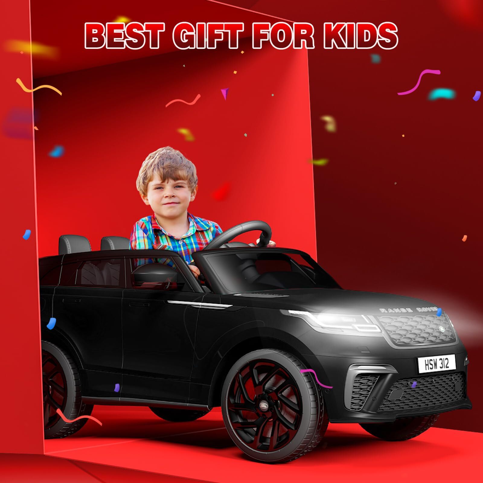 12V Ride On Toys for Kids 3-8 with Mp3 Player Rocking Electric Car with Remote