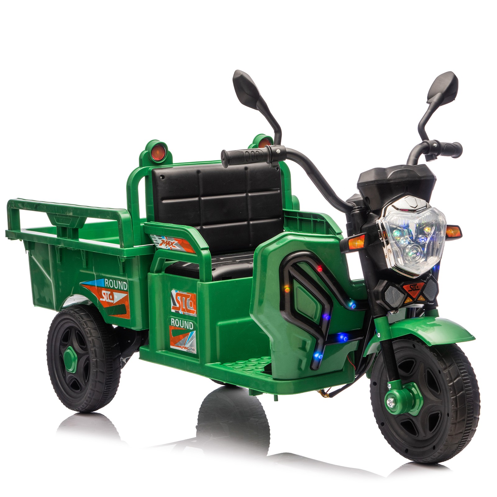12V Kids Electric 3-Wheel Cargo Truck 2WD Ride on Truck Car Gift for Boys &Girls