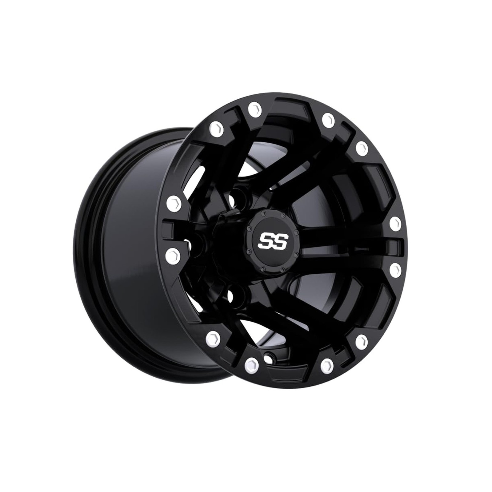 GTW 10 Inch Golf Cart Wheels and Tires Combo | Matte Black Specter Wheels on …