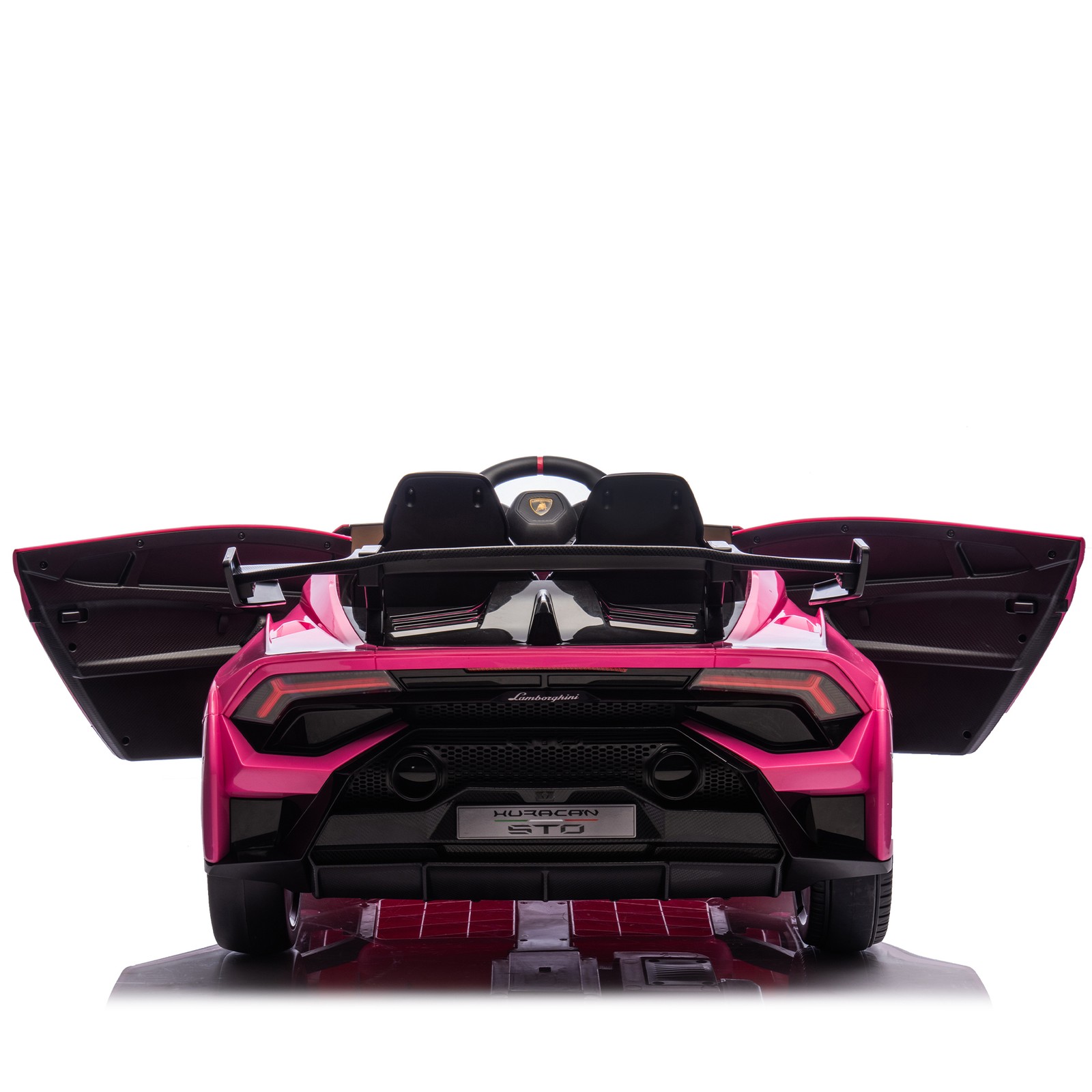 24V Kids Electric Ride-On Drift Car 1.86-5.59MPH Foam Front Wheels Ages 3-6 Pink