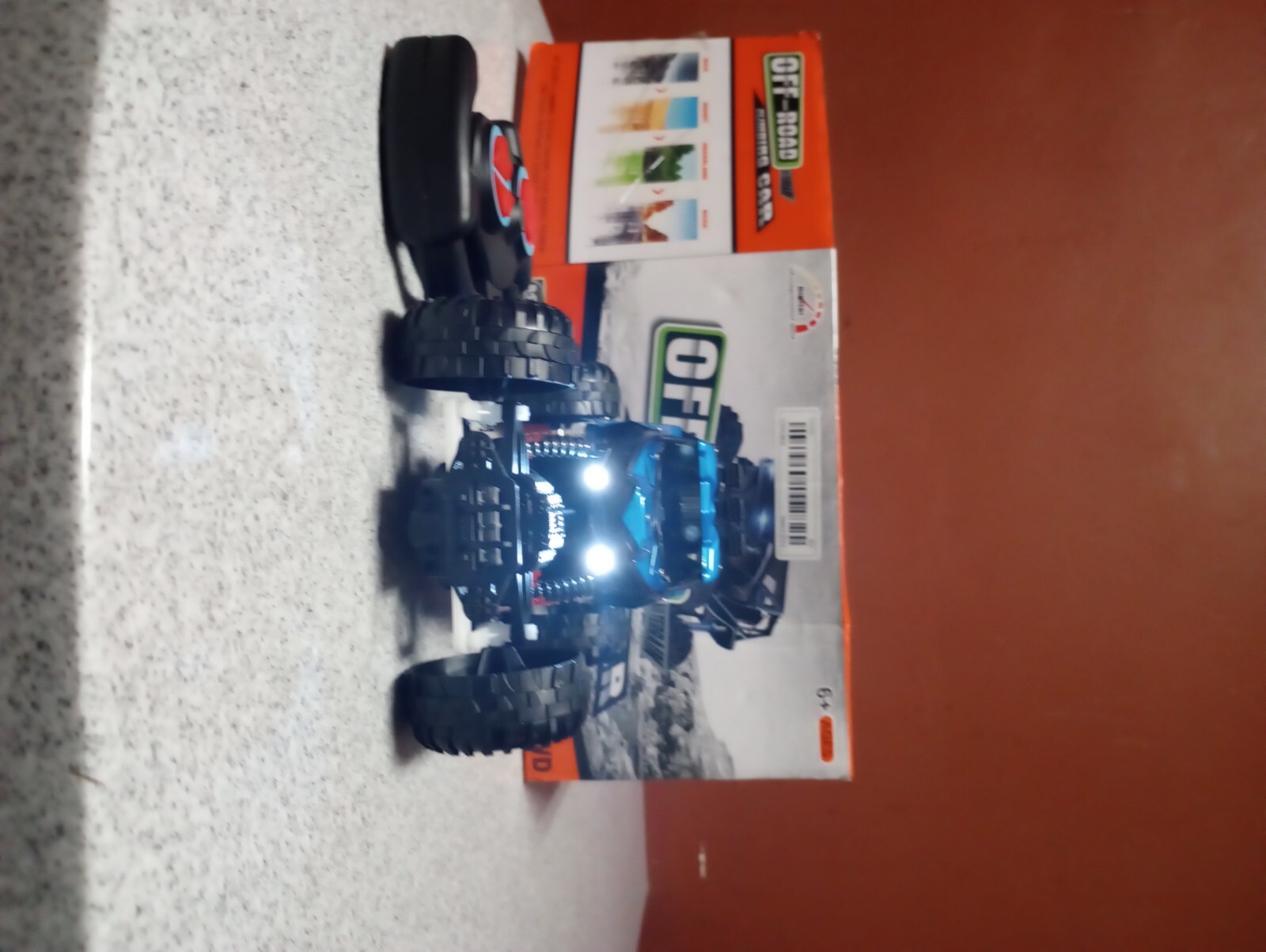 Remote control truck for kids.Green color..2 AA batteries not included needed ..