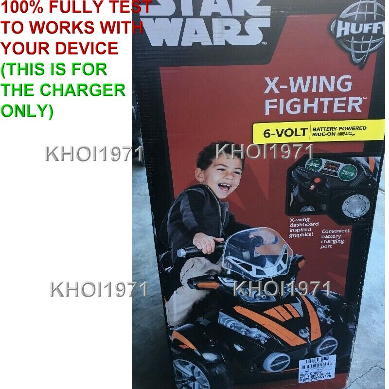 WALL charger AC adapter for 17066 Huffy Star Wars X-Wing Fighter Motorcycle 6V