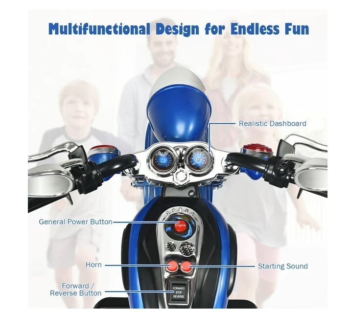 Electric Child Motorcycle Harley Davidson Battery Powered Bike Motor Ride On Toy