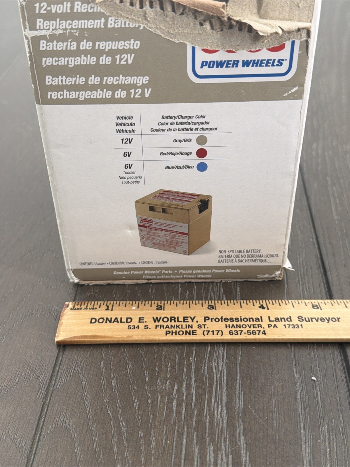 Genuine Power Wheels 12V Battery 12 Volt 9.5 AH Pre-owned No Charger