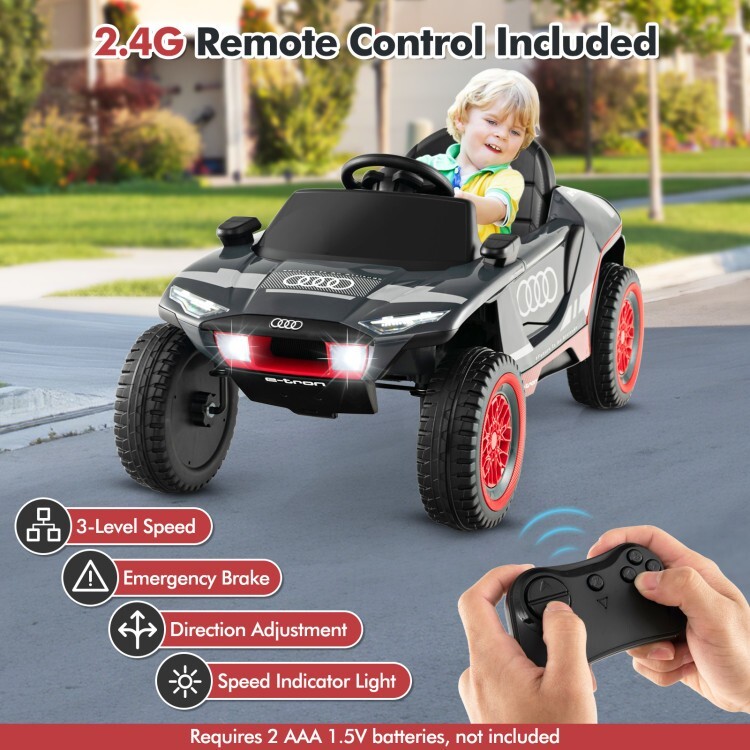 12V Kids Ride On Electric Racing Car Gift Kids w/2.4G Remote Control & 3 Speeds