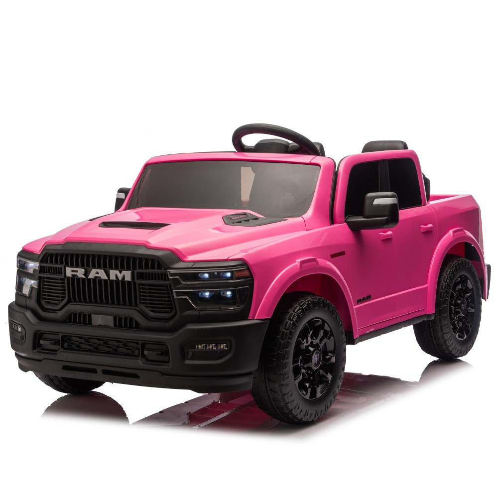Official Licensed Dodge RAM Ride On Truck with Bluetooth Music USB Port Storage