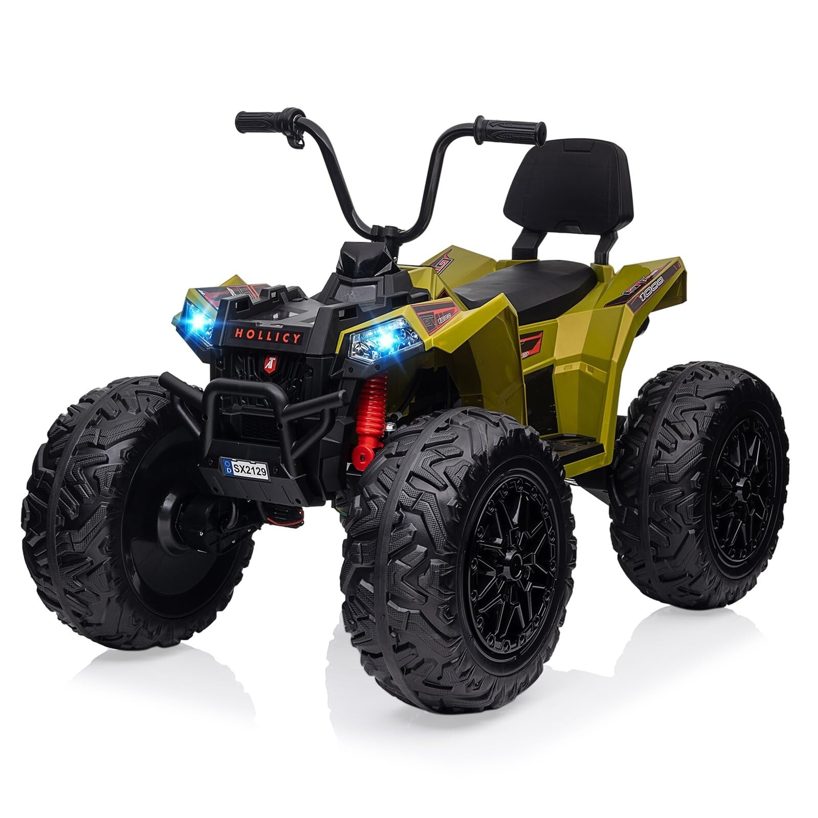 24V Kids Ride On ATV Quad Electric 4-Wheels Car Toy W/ LED Light USB & MP3 Music