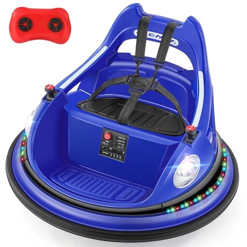 Blue Bumper Car – 1.9MPH Max – 12V Electric Car for Kids – Remotetooth – Blue