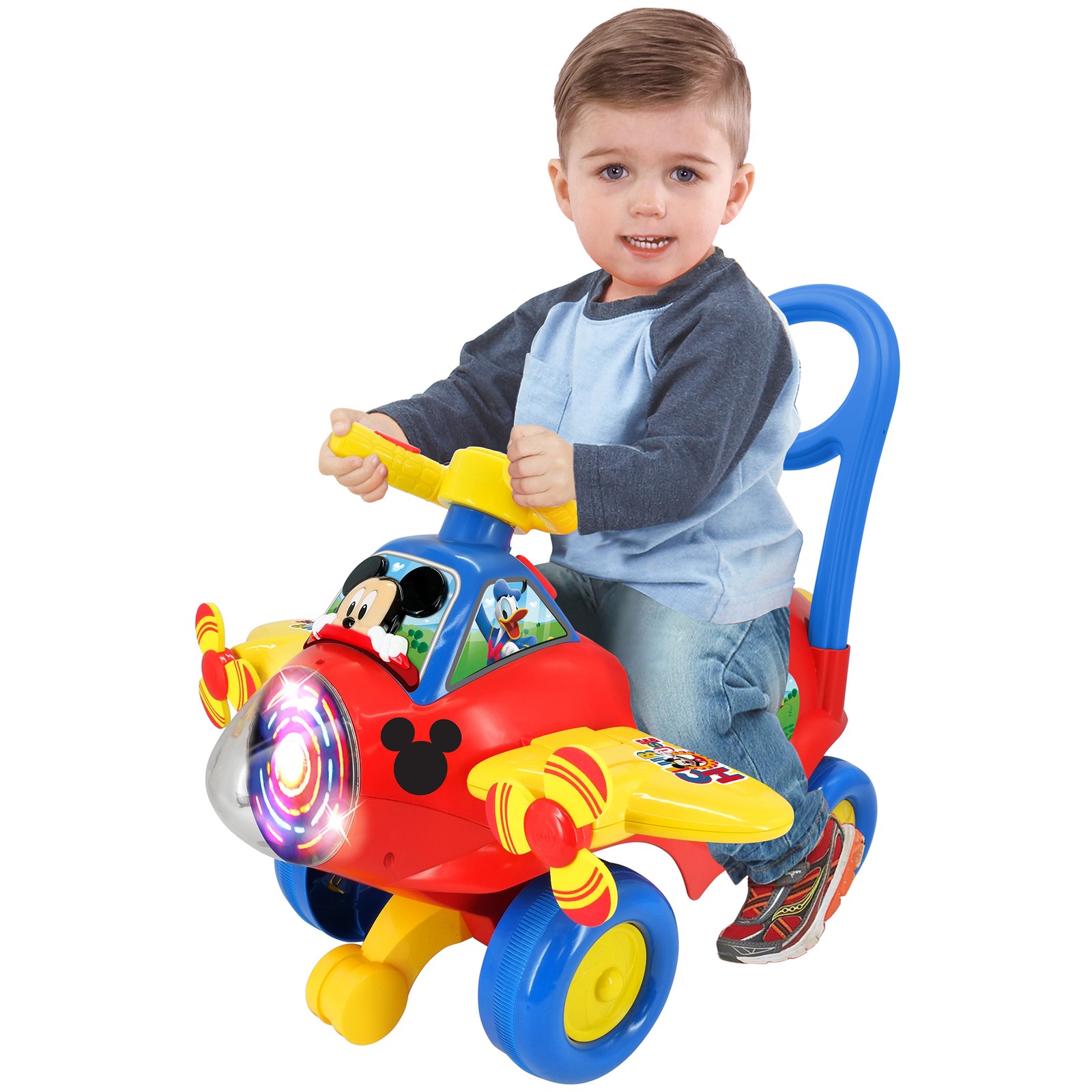 Kiddieland: Disney Activity Plane Ride-On – Mickey – Spinning Light & Sounds