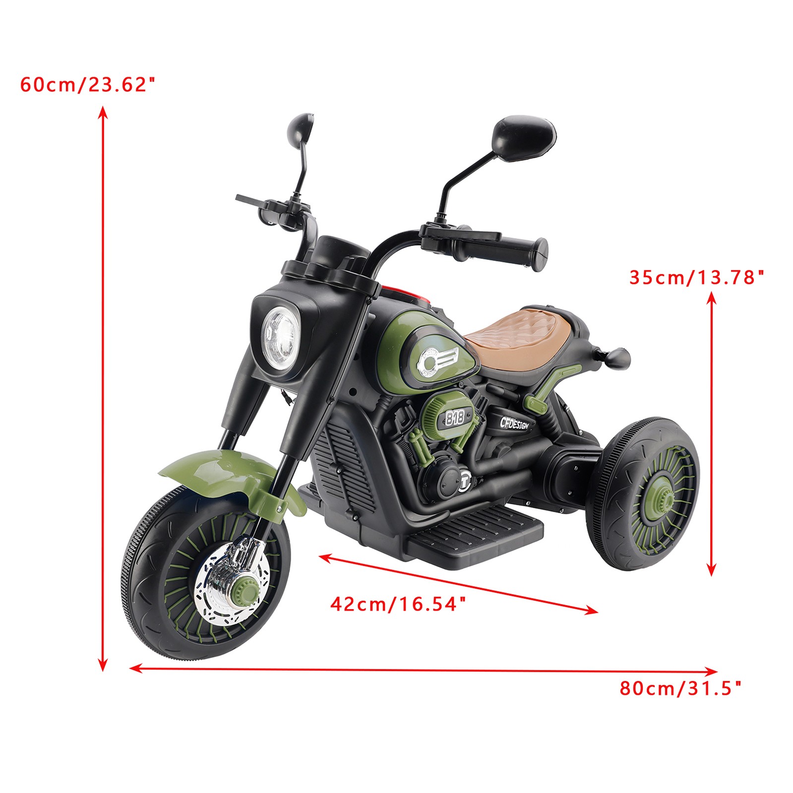 3Wheel 6V Kid Ride On Motorcycle Electric Toy With Colorful Light And Music🏍️