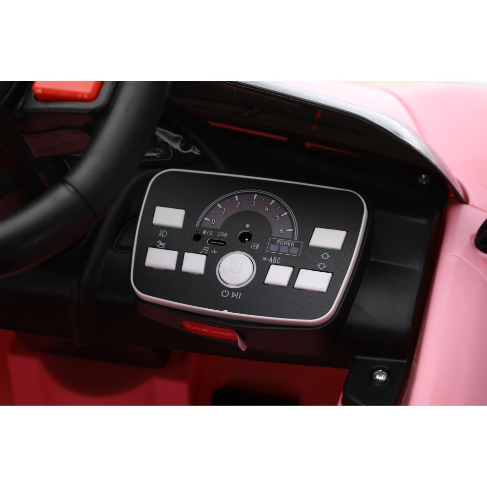 Electric Ride On Car w/ Remote, Pink Swing Seat for 3-5 Year Old Kids
