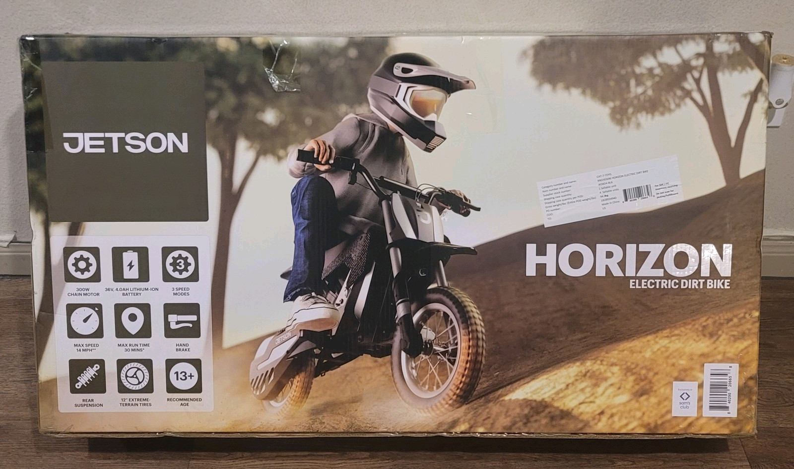 Jetson Horizon Kids Electric Dirt Bike 36V 4.0AH Lithium-Ion Battery New 30mins