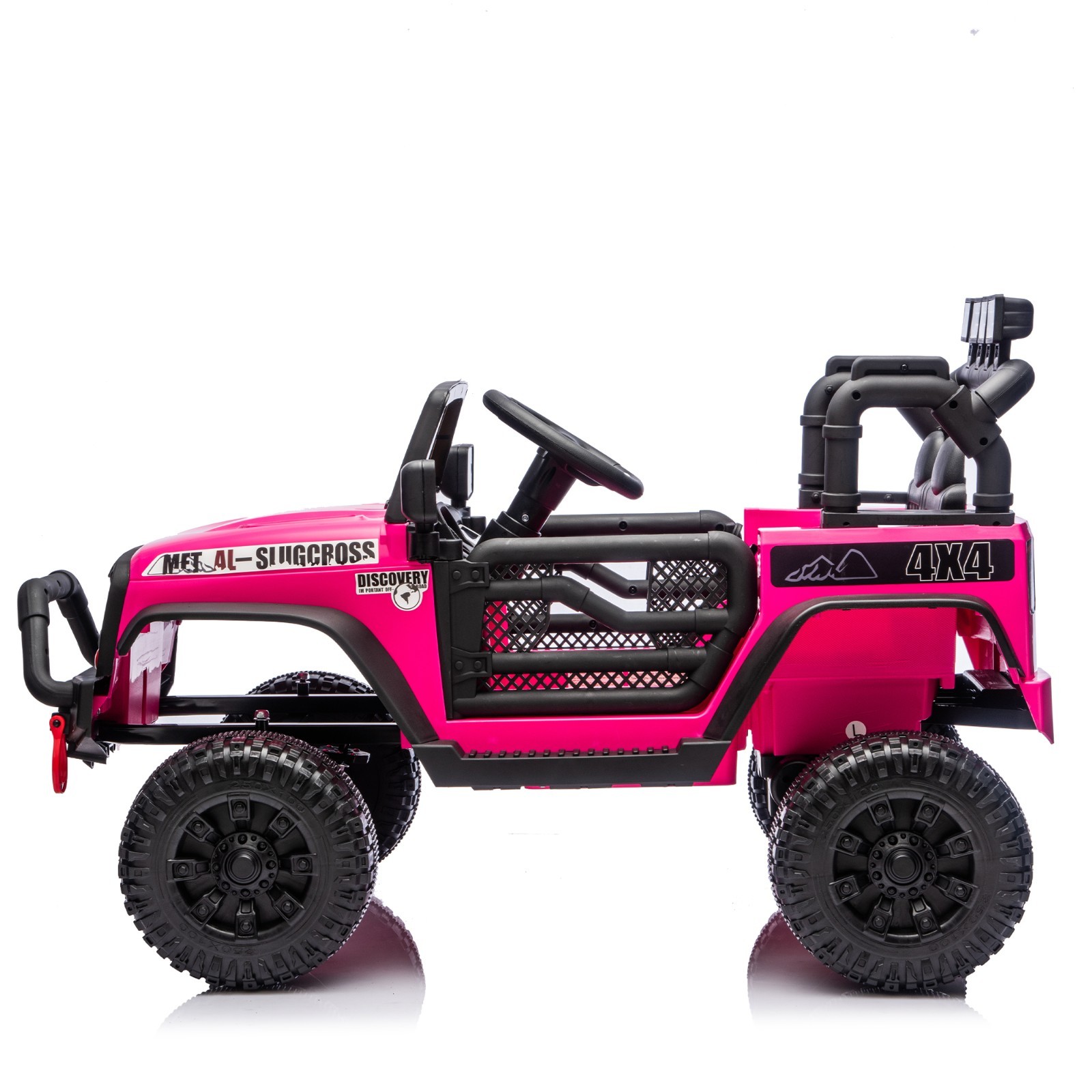 24V 400W Kids Ride on Car Electric Jeep Truck Toy Power Wheels with Remote, Rose