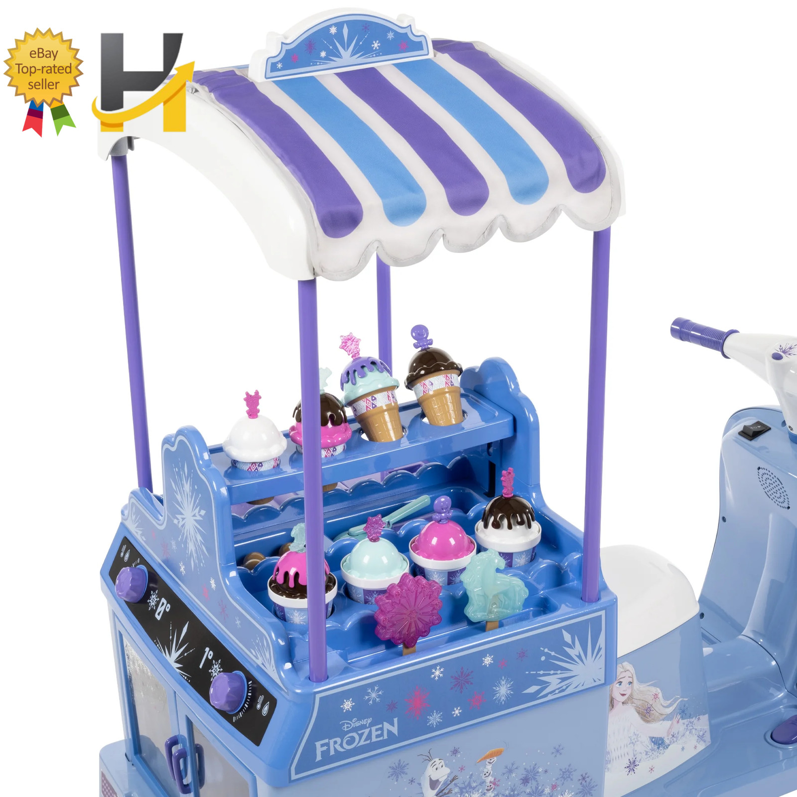 6V Disney Frozen Ice Cream Cart Battery Ride-On Toy Ice Cream Toys FREE SHIPPING