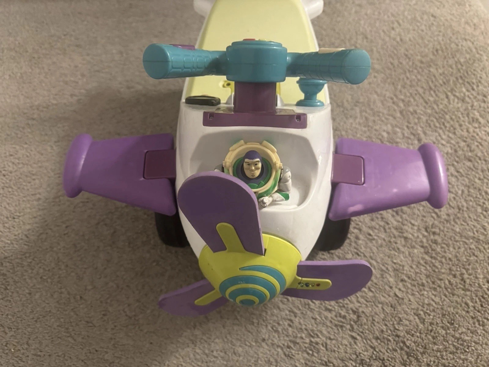 Kiddieland Disney Toy Story 4 Buzz Light year Battery-powered-ride-on Airplane