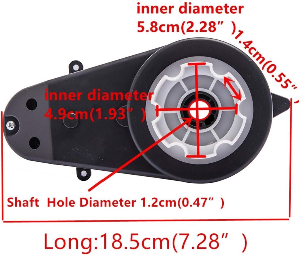 Easy-Install 550 12V 40000 RPM Gearbox for Kids Ride-On Toys and Motorcycles