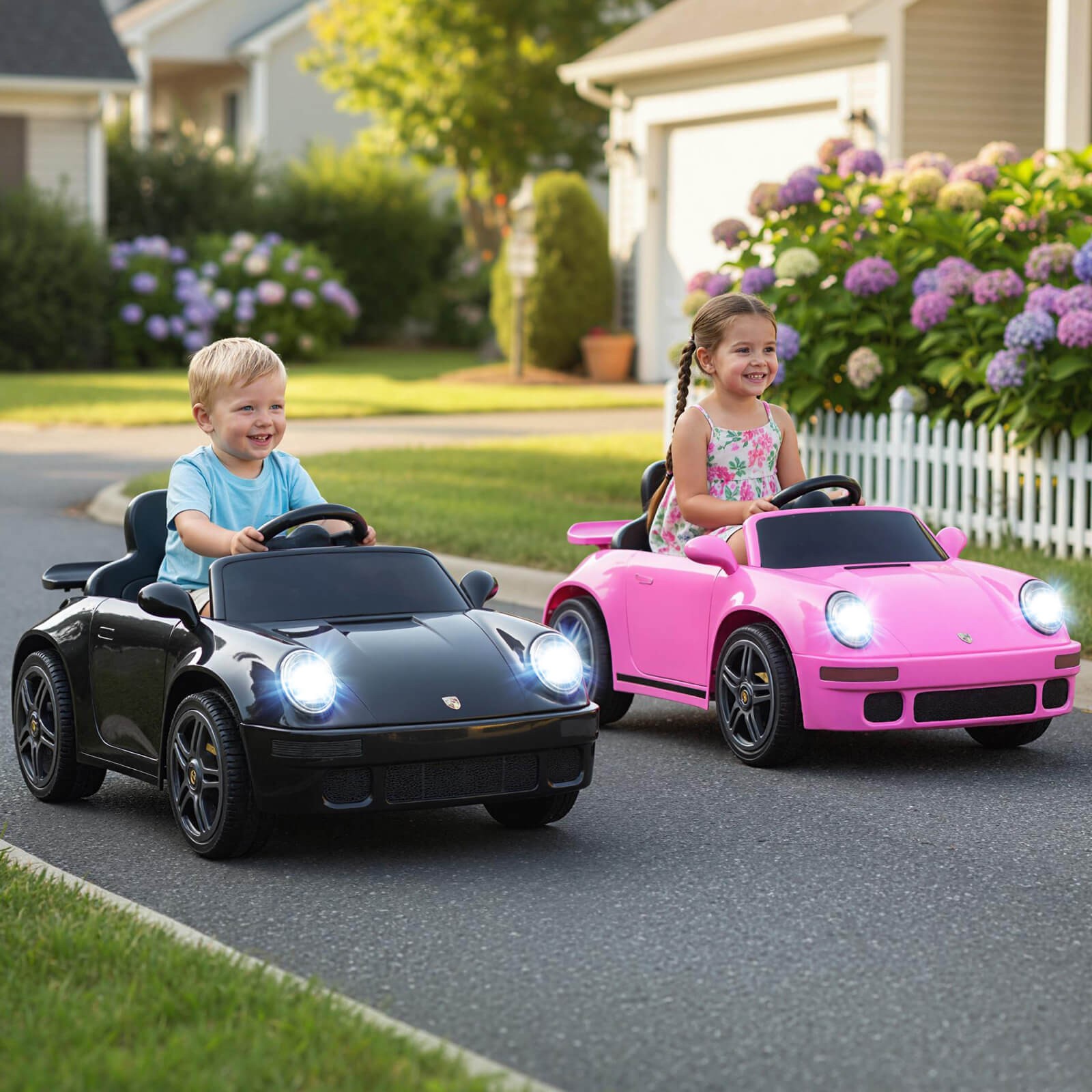 12V Licensed RUF CTR Kids’ Electric Vehicle w/Remote Control, LED Lights, Music