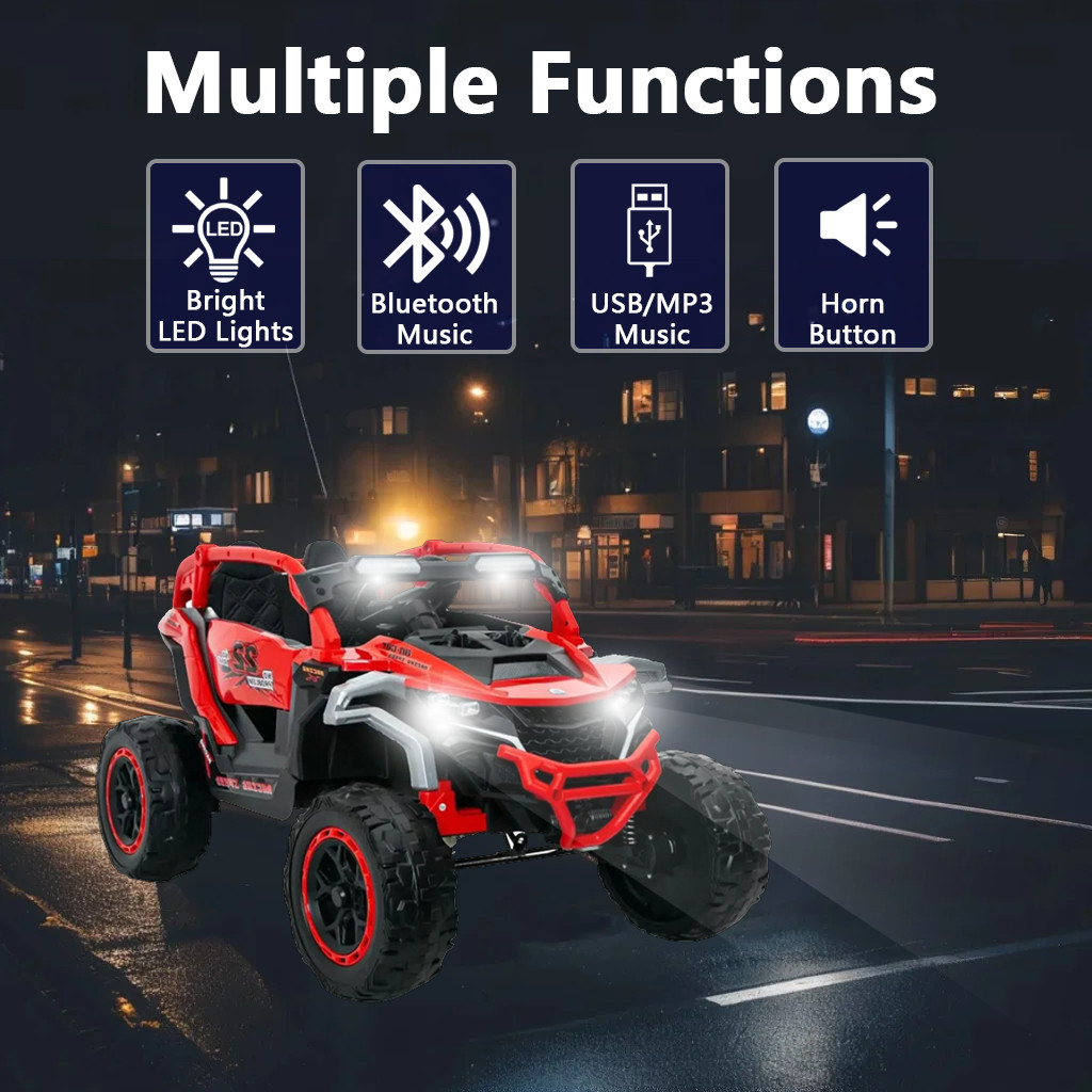 Kid Ride On Car Truck 2 Seater UTV 12V Battery Powered Electric Car with Remote