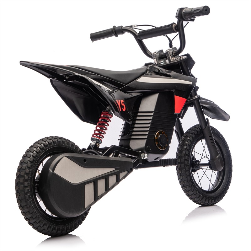 24V Kid Ride On Electric Toy Motocross Motorcycle Adjustable Speed for Aged 5-15