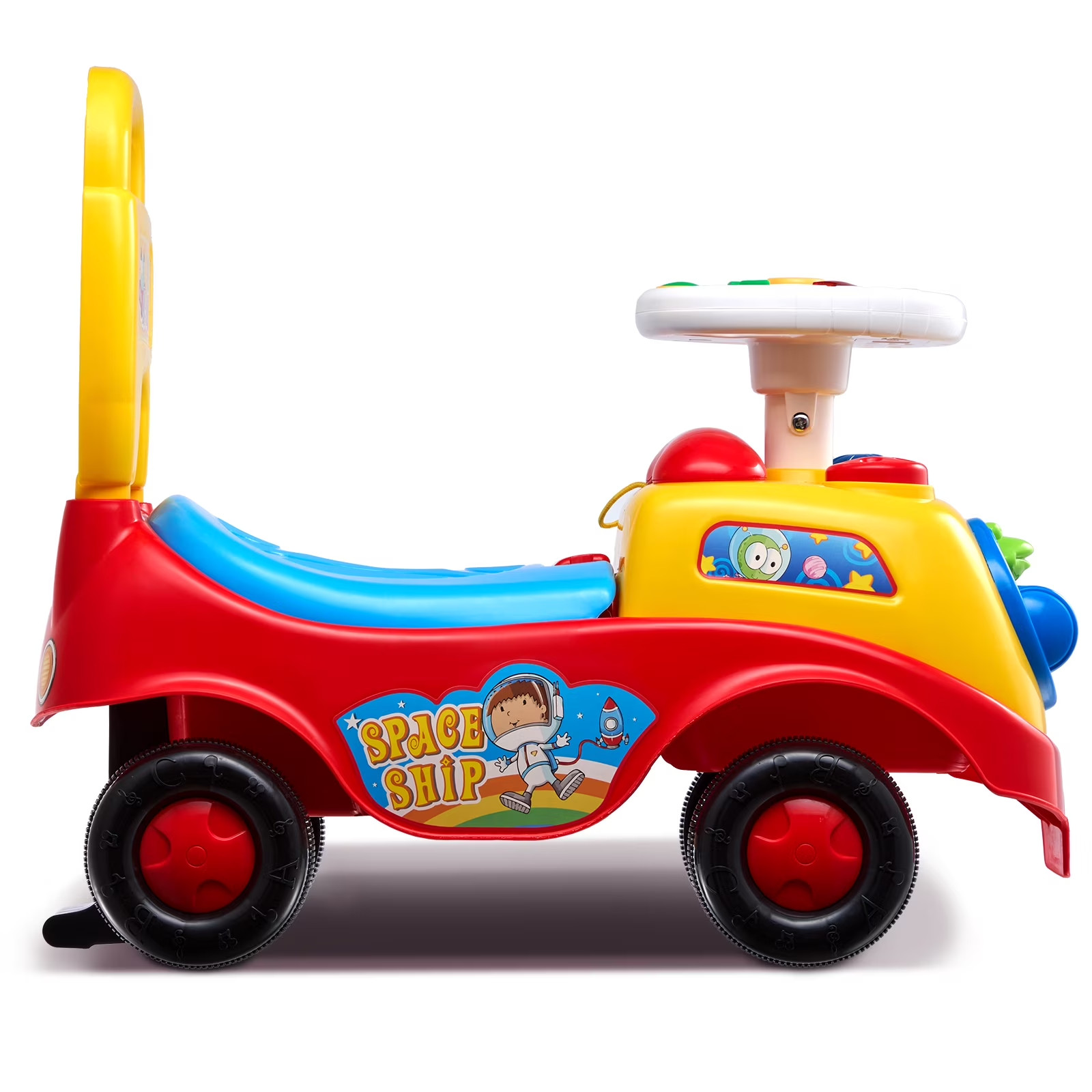 Kids Ride On Toy Toddler Push Car Under Seat Storage Compartment Multicolor