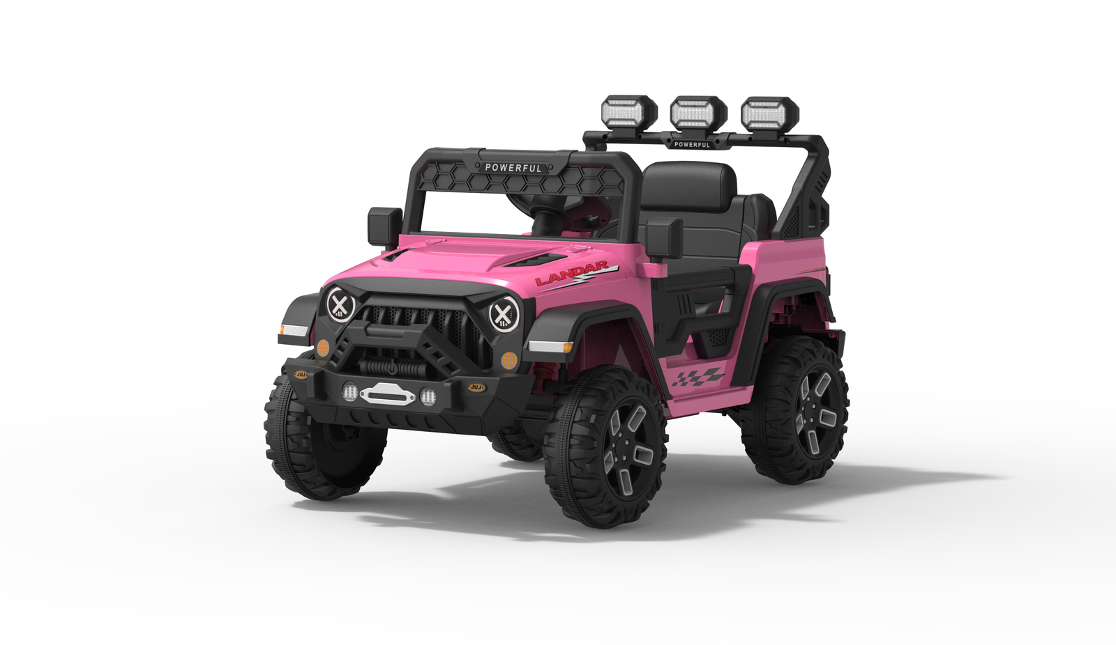 12V7Ah Electric Kids Car Power Wheels Dual Drive Ride-on Truck Vehicle W/Remote