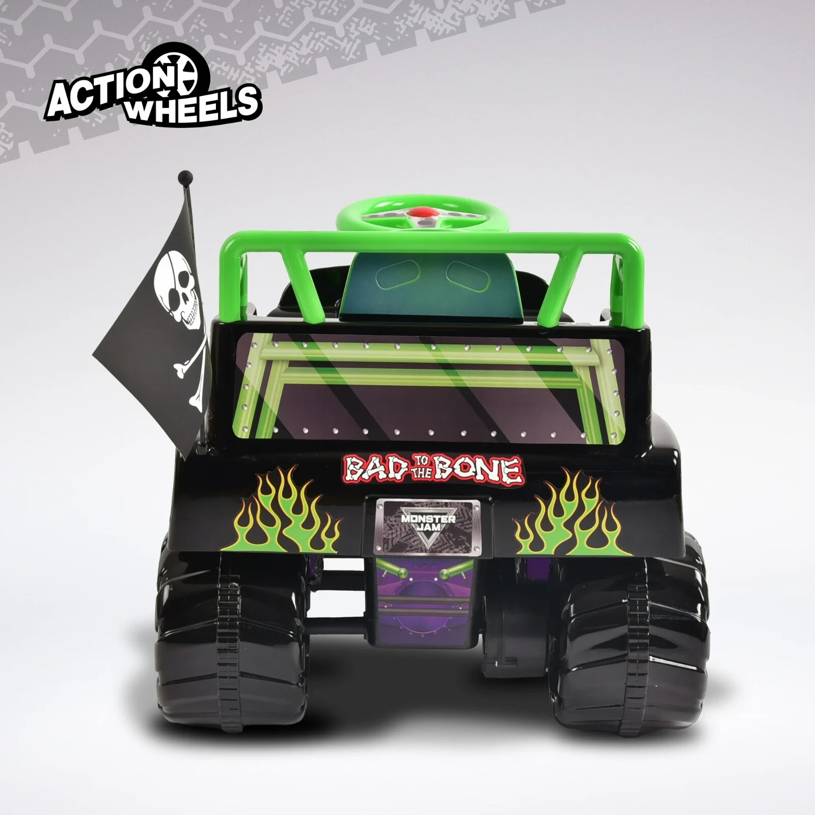 Grave Digger Monster Truck 6V Battery-Powered Vehicle w/Sound Effects, Ages 1.5+