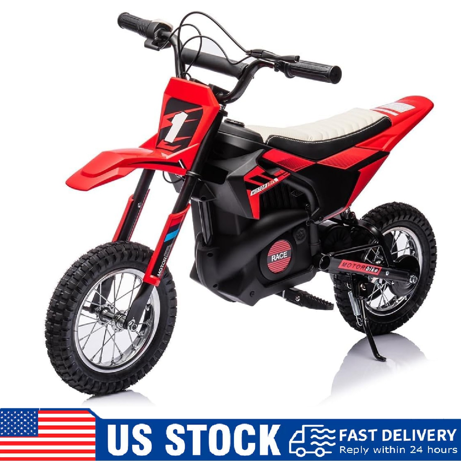 Ride On Motorcycle for Kids ,13.6MPH 24V Electric Dirt Bike Off-Road Motocross