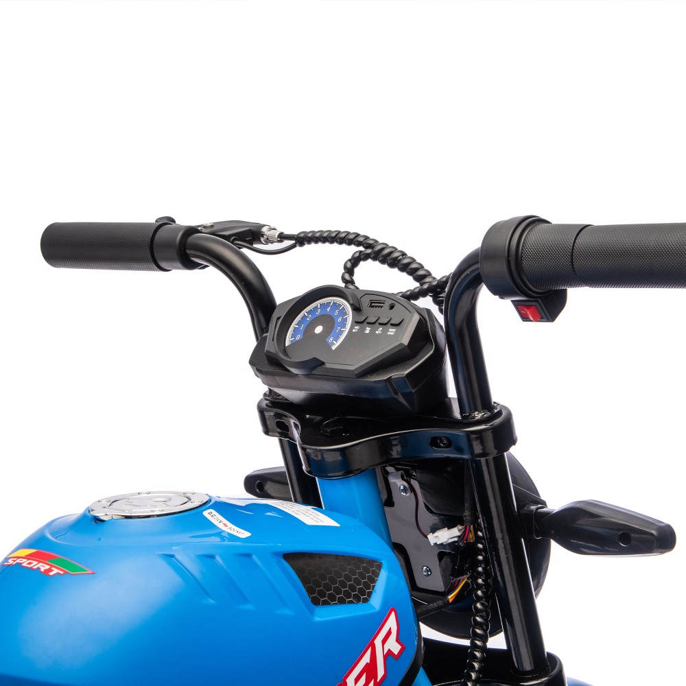 24V300W Kids XL Electric Toy Muscle Motorcycle 11.18MPH Dual Suspension