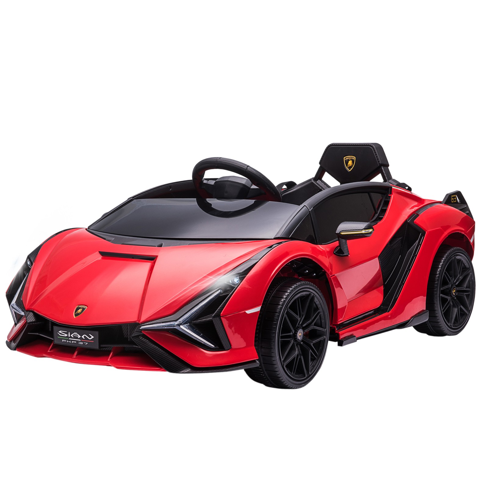 12V Lamborghini SIAN Licensed Electric Car for kids, Black