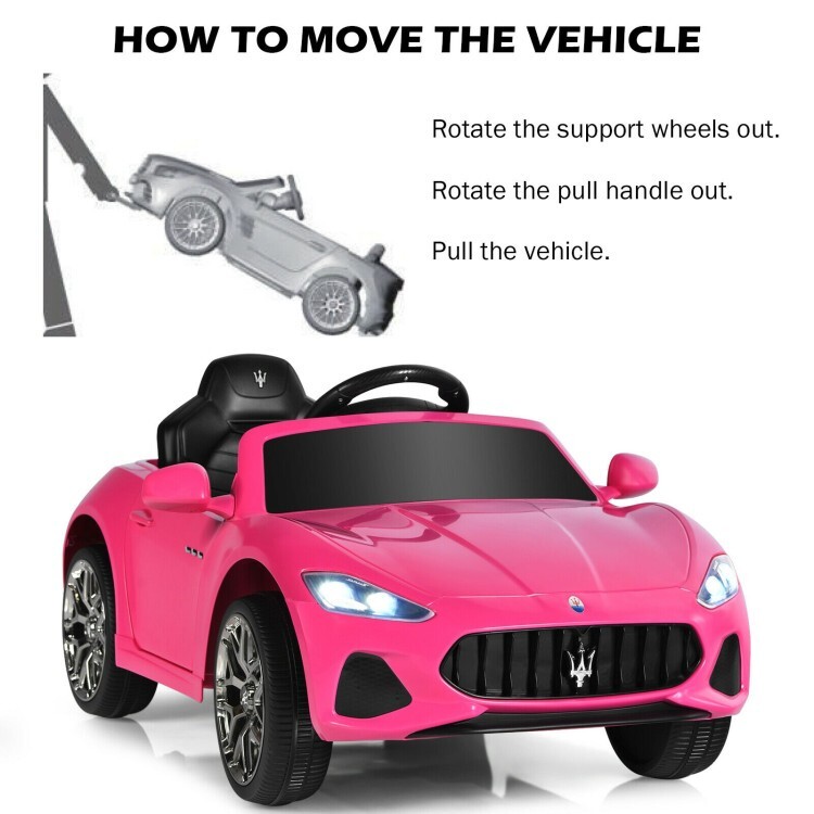 12V Kids Ride On Car Toddler Toy Girls Gift Remote Control w/ Lights Music Pink