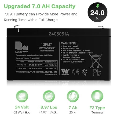 UTV Battery 24V 7AH for Ride on Car – UTV Battery