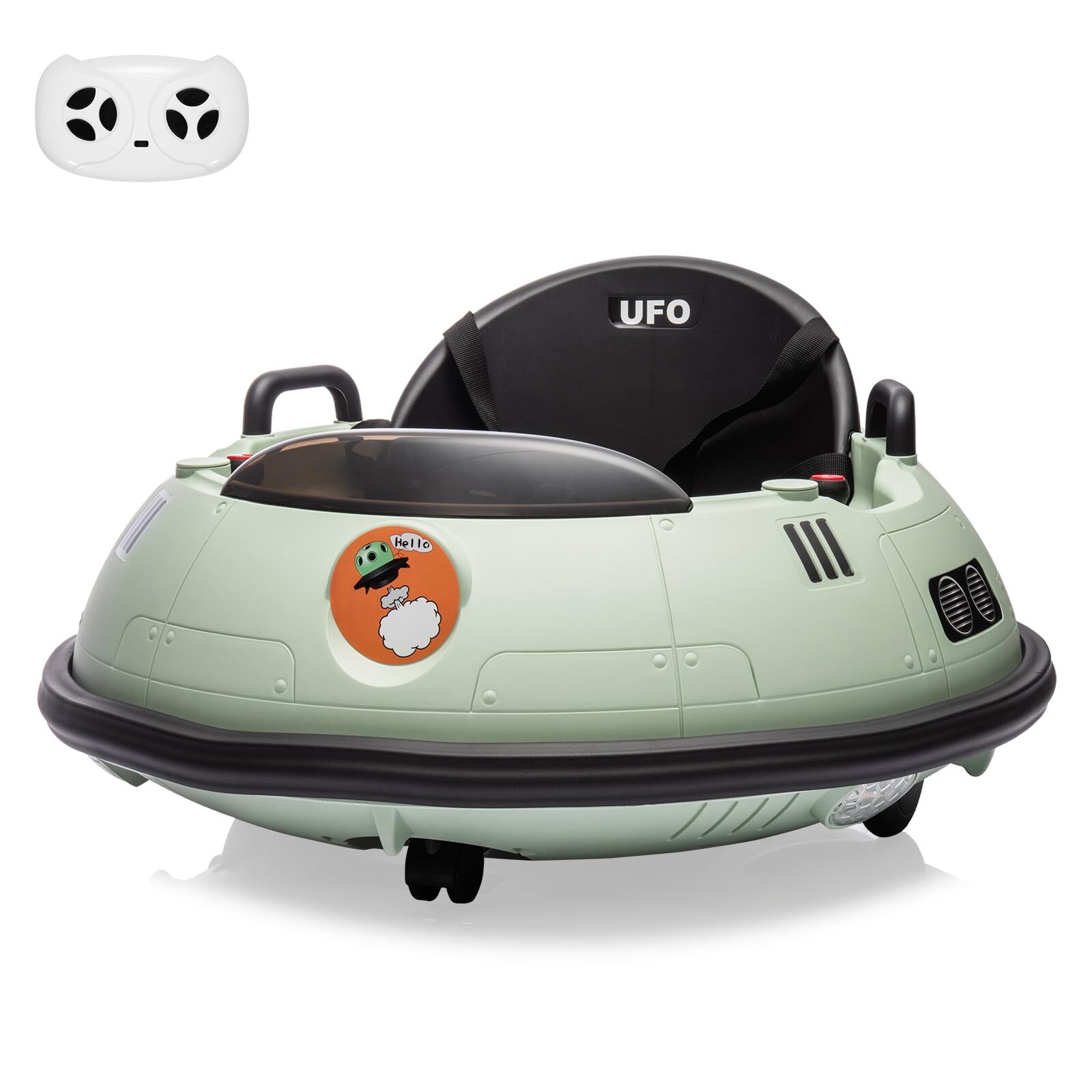 12V Ride on Bumper Car 360° Spin Toddlers Electric Fun Toys with Remote Control
