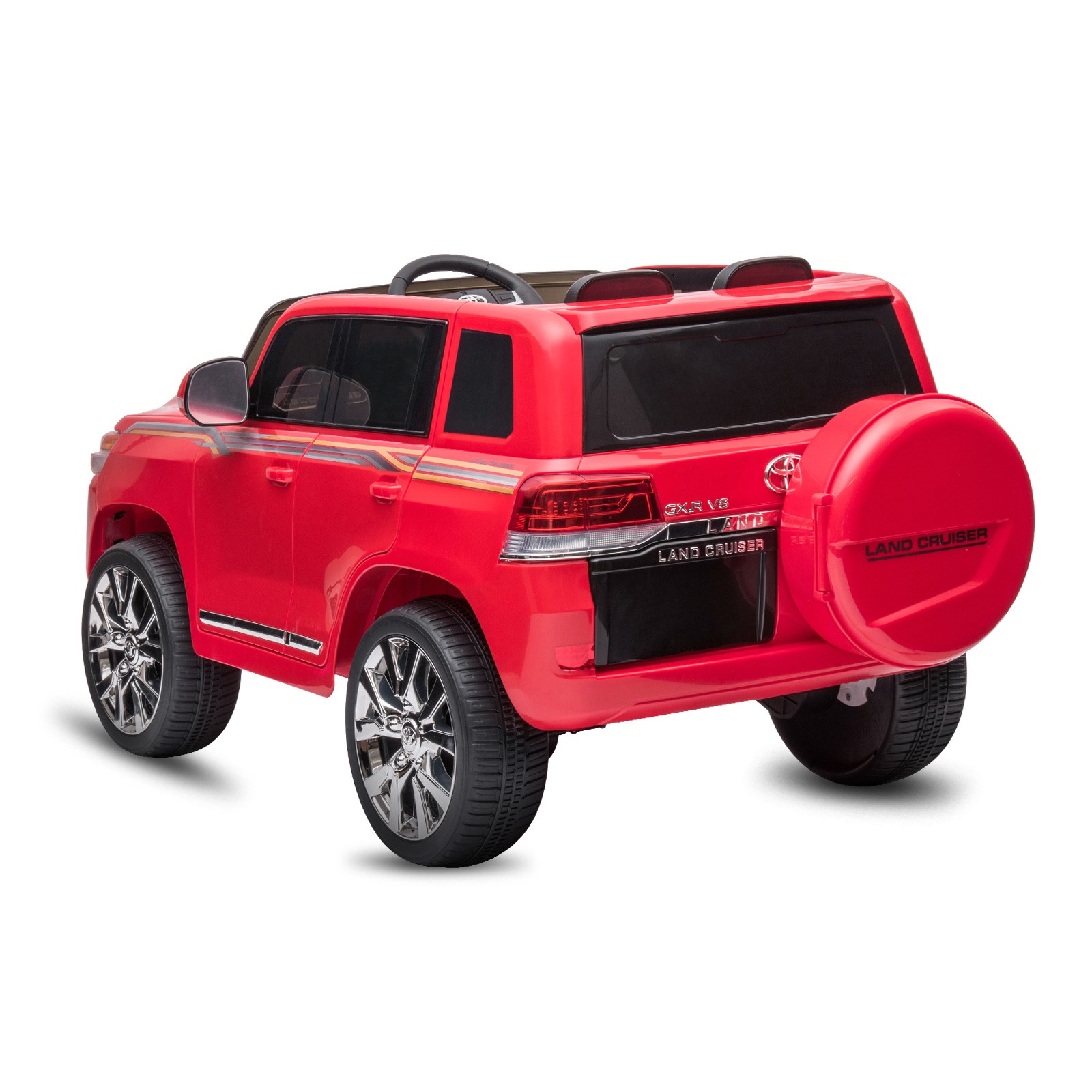 Clearance Sale-12V Toyota Land Cruiser Ride On Car w/ Remote 3 Speeds Music LED