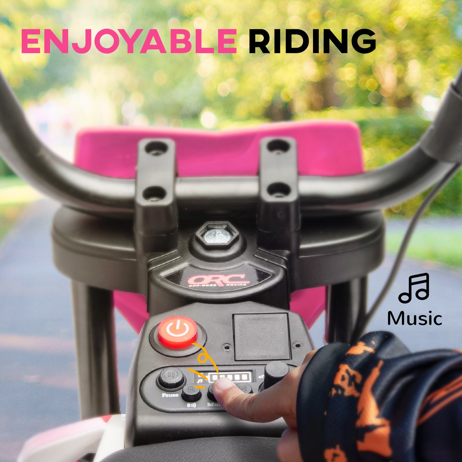 12V Kids Electric Motorcycle w/ Twist Grip Throttle, Training Wheels, Rear…