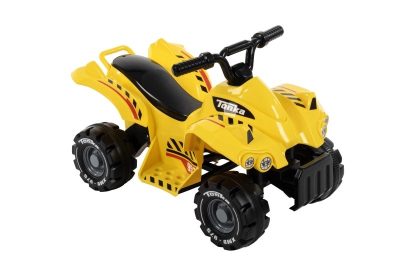 HUFFY TONKA TRUCK BATTERY RIDE-ON QUAD – 6V – AGE 1.5+ YEARS – Scratch & Dent