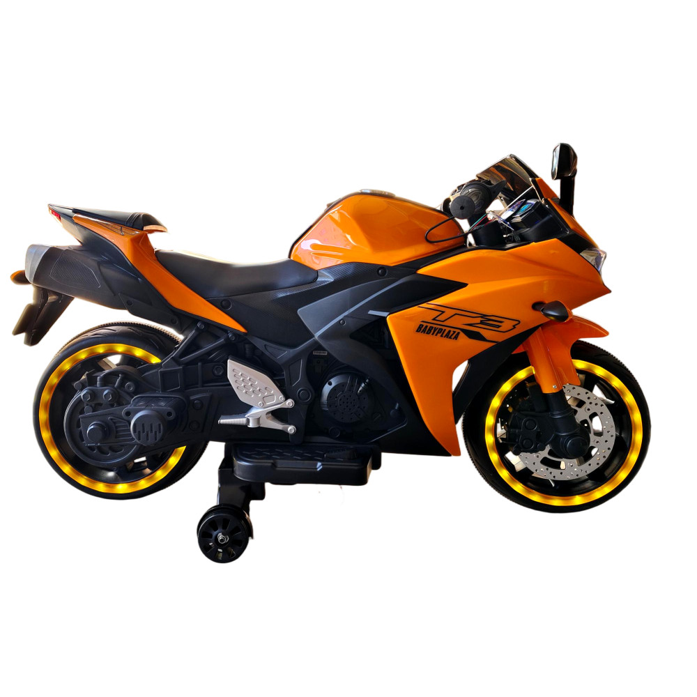 Kids 12V Electric Motorcycle with Trainning Wheels for 3-6 Years Boys Girls